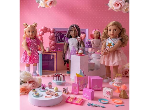 عروسک 46 سانتی OG مدل Romy همراه با اکسسوری جشن تولد, image 8