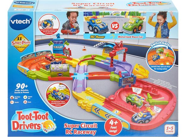 مسیر مسابقه به همراه ماشین کنترلی Toot Toot Drivers VTech, image 11