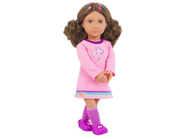 عروسک 46 سانتی OG مدل Finley همراه با اکسسوری و کتاب استیکر, image 7