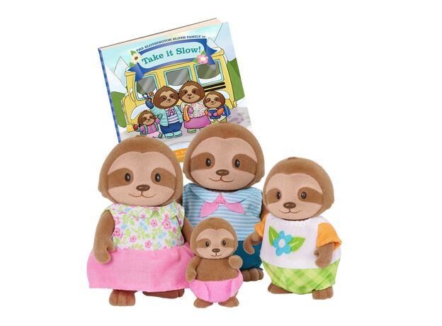خانواده 4 نفری تنبل های Li'l Woodzeez مدل Slothington Sloth, image 