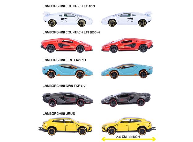 پک 5 تايی ماشين های فلزی Majorette مدل Lamborghini, image 3