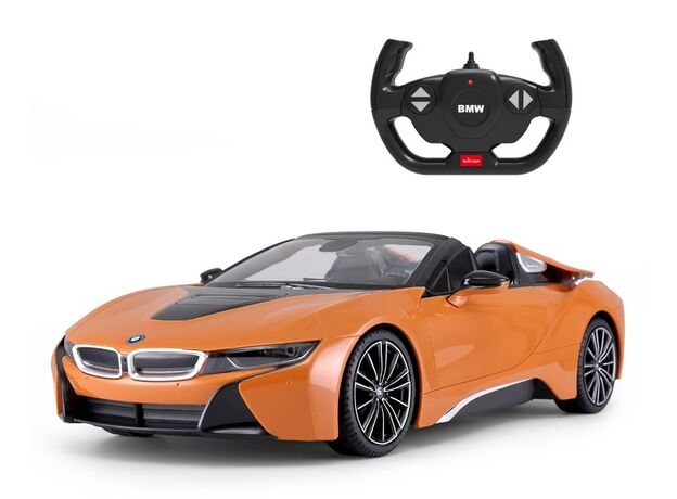 ماشین کنترلی بی ام و i8 Roadster نارنجی راستار با مقیاس 1:12, image  ماشین کنترلی بی ام و i8 Roadster نارنجی راستار با مقیاس 1:12, image