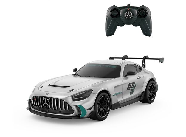 ماشین کنترلی Mercedes-AMG GT2 نقره ای راستار با مقیاس 1:24, image 