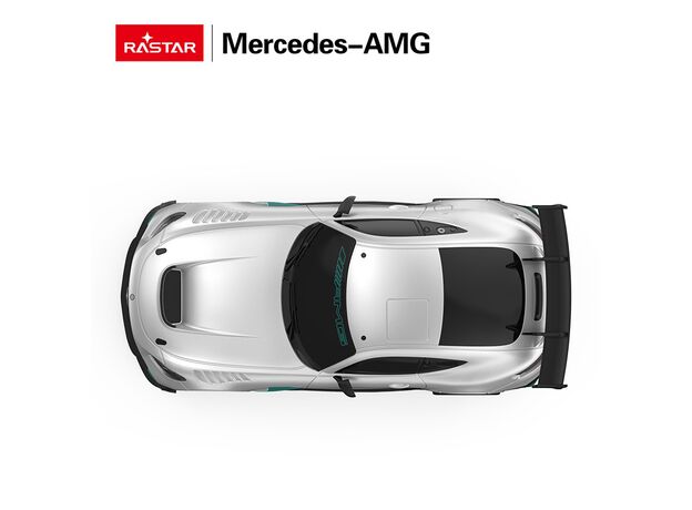 ماشین کنترلی Mercedes-AMG GT2 نقره ای راستار با مقیاس 1:24, image 6