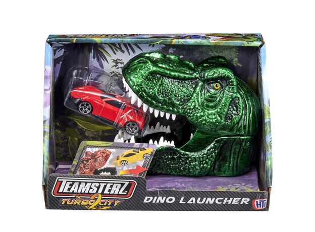 لانچر دایناسوری Teamsterz به همراه ماشین قرمز, image  لانچر دایناسوری Teamsterz به همراه ماشین قرمز, image