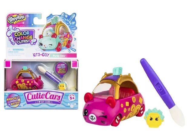 ماشین تغییر رنگ دهنده پرس گیر Cutie Cars Shopkins, image  ماشین تغییر رنگ دهنده پرس گیر Cutie Cars Shopkins, image