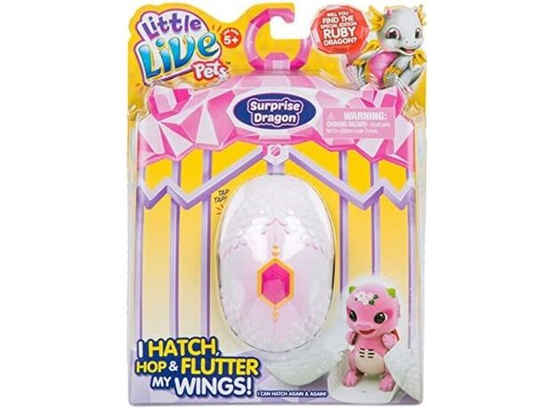 تخم اژدها کوچولوی رباتیک Little Live Pets مدل صورتی, image  تخم اژدها کوچولوی رباتیک Little Live Pets مدل صورتی, image