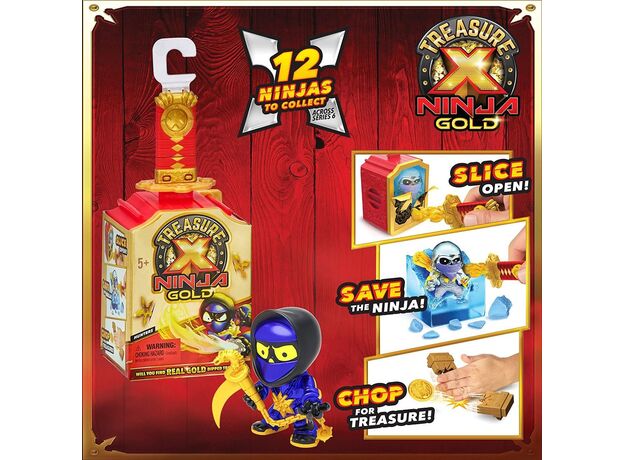 پک تکی سورپرایزی شکارچیان طلای نینجا Treasure X, image 9 پک تکی سورپرایزی شکارچیان طلای نینجا Treasure X, image 9