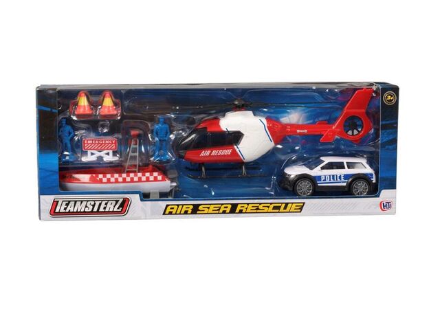 ست نجات هوایی و دریایی Teamsterz با ماشین پلیس, image 