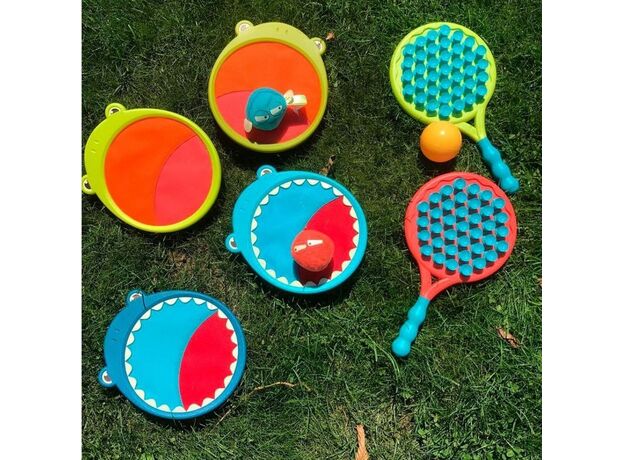 بازی راکت توپ گیر Velcro Ball مدل کوسه B. Toys, image 5
