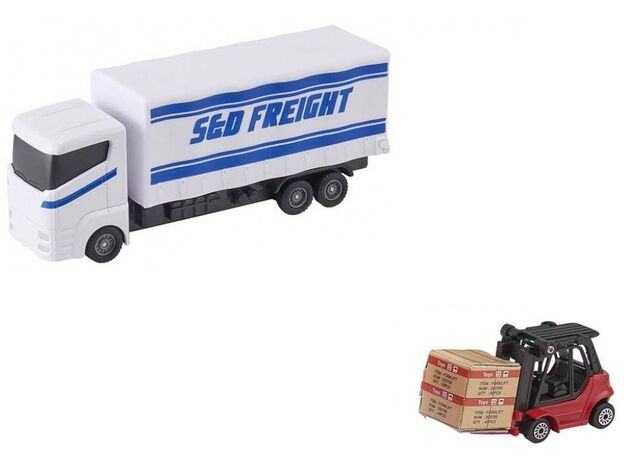 کامیون حمل بار و لیفتراک Teamsterz مدل Sed Freight, image 2 کامیون حمل بار و لیفتراک Teamsterz مدل Sed Freight, image 2