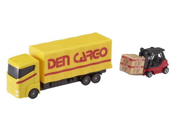 کامیون حمل بار و لیفتراک Teamsterz مدل Den Cargo, image 2 کامیون حمل بار و لیفتراک Teamsterz مدل Den Cargo, image 2