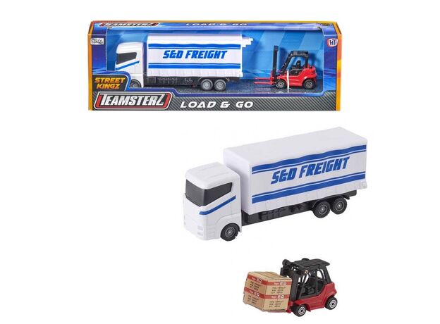 کامیون حمل بار و لیفتراک Teamsterz مدل Sed Freight, image  کامیون حمل بار و لیفتراک Teamsterz مدل Sed Freight, image