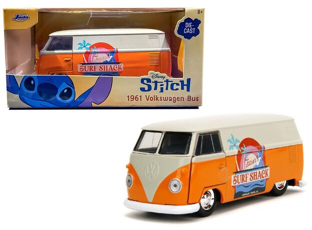 ماشین فلزی 1961 Volkswagen Bus لیلو و استیچ با مقیاس 1:32, image  ماشین فلزی 1961 Volkswagen Bus لیلو و استیچ با مقیاس 1:32, image
