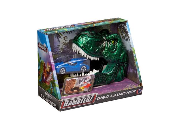 لانچر دایناسوری Teamsterz به همراه ماشین آبی, image  لانچر دایناسوری Teamsterz به همراه ماشین آبی, image