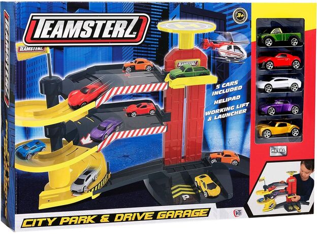 ست پارکینگ شهری و گاراژ 3 طبقه Teamsterz به همراه 5 ماشین, image 5