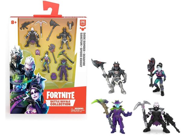 ست 4 تایی فیگورهای فورتنایت بتل رویال مدل Dark Bomber, image 