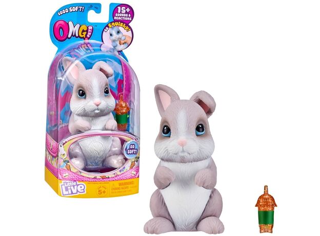 خرگوش خاکستری کوچولوی اسکوییشی OMG Pets, image 