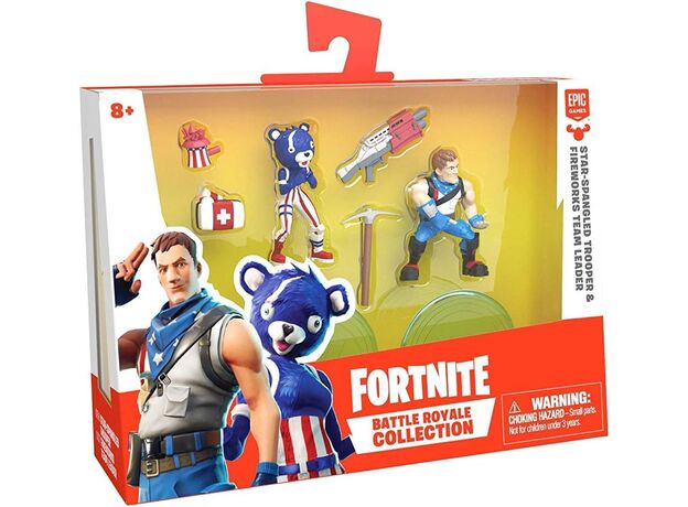 ست 2 تایی فیگورهای فورتنایت بتل رویال مدل Spangeled و Team Leader, image 