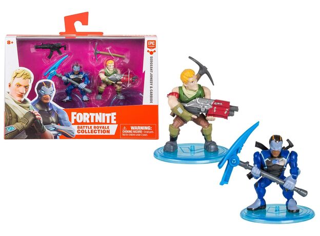 ست 2 تایی فیگورهای 5 سانت فورتنایت بتل رویال مدل Sergeant Jonesy و Carbide, image 
