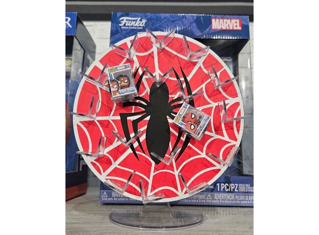 استند نگهدارنده فیگورهای بیتی پاپ به همراه دو فیگور اسپایدرمن, image 2