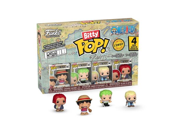 پک 4 تایی وان پیس فانکو بیتی پاپ مدل مانکی دی لوفی, image 