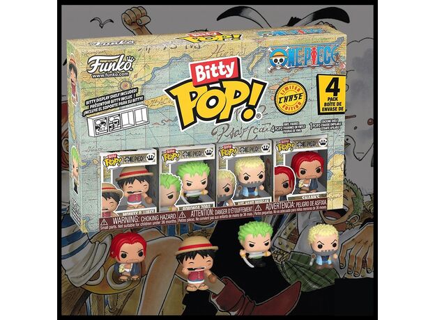 پک 4 تایی وان پیس فانکو بیتی پاپ مدل مانکی دی لوفی, image 8