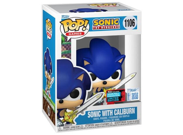 فیگور اسپشیال 9 سانتی فانکو پاپ سونیک با شمشیر کالیبورن (1106), image 3