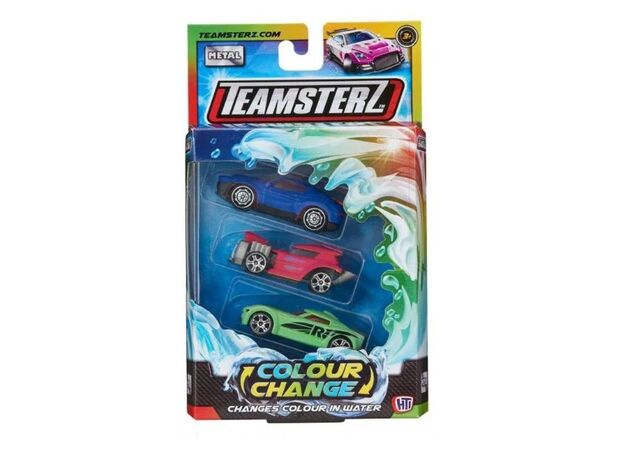 پک 3 تایی سورپرایزی ماشین های تغییر رنگ دهنده Teamsterz مدل آبی, image 