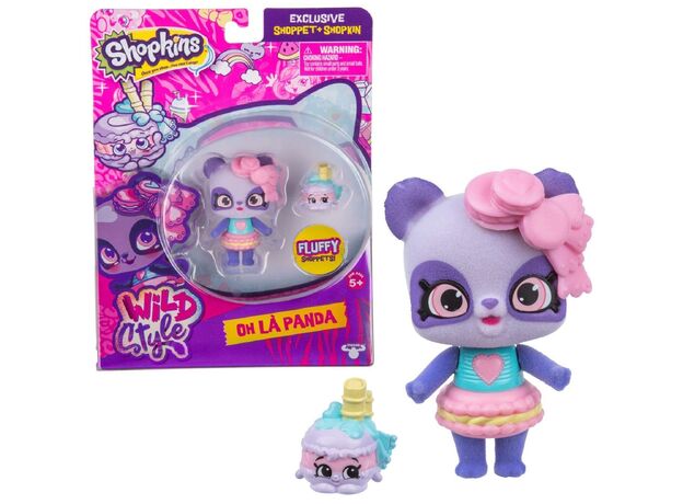 عروسک اولا پاندا Shopkins سری Wild Style, تنوع: 56869-Oh La Panda, image 