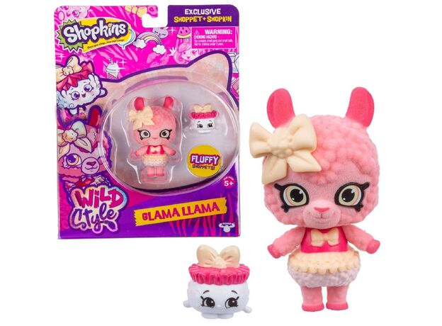 عروسک گلاما لاما Shopkins سری Wild Style, تنوع: 56869-Glama LLama, image 