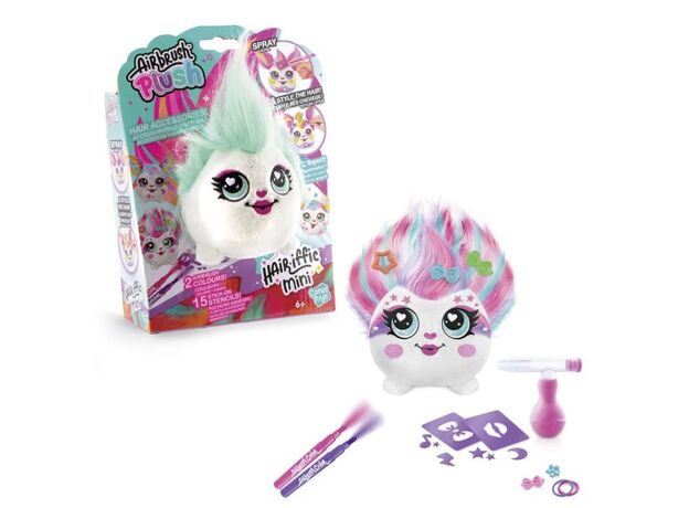 عروسک پولیشی Hairiffic mini مدل posh همراه با ایر براش, image 