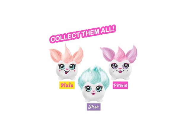 عروسک پولیشی Hairiffic mini مدل pinkie همراه با ایر براش, image 5