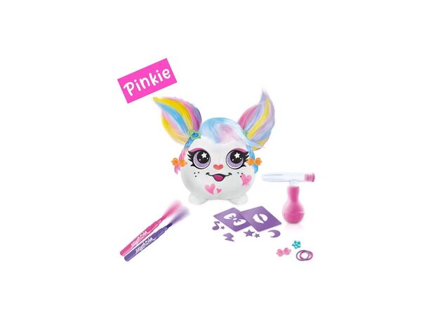 عروسک پولیشی Hairiffic mini مدل pinkie همراه با ایر براش, image 2