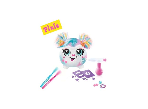 عروسک پولیشی Hairiffic mini مدل pixie همراه با ایر براش, image 2