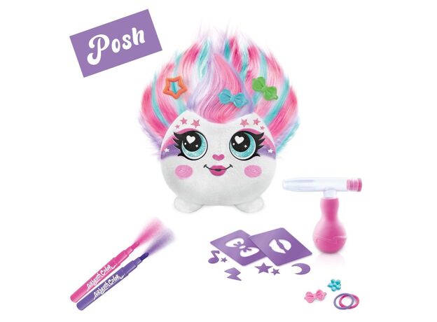 عروسک پولیشی Hairiffic mini مدل posh همراه با ایر براش, image 4