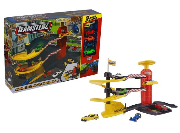 ست پارکینگ شهری و گاراژ 3 طبقه Teamsterz به همراه 5 ماشین, image 