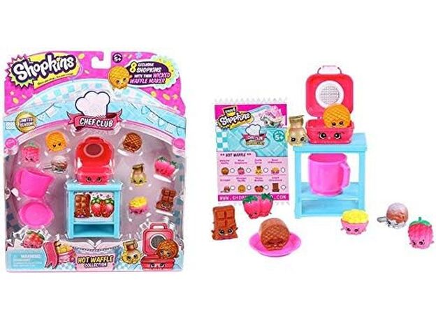 پک 8 تایی فیگورهای Shopkins سری Chef Club مدل Hot Waffle, image 
