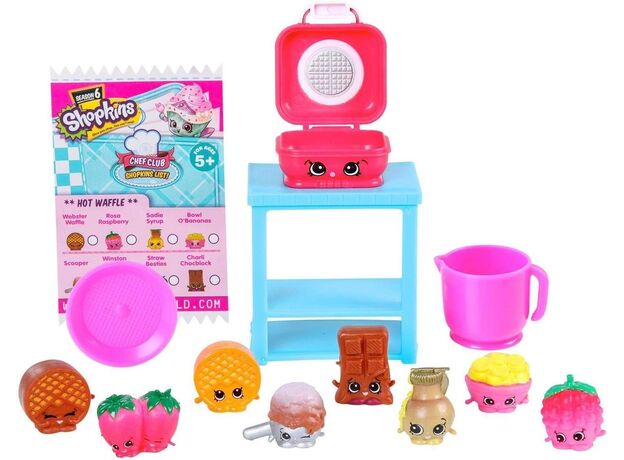 پک 8 تایی فیگورهای Shopkins سری Chef Club مدل Hot Waffle, image 2