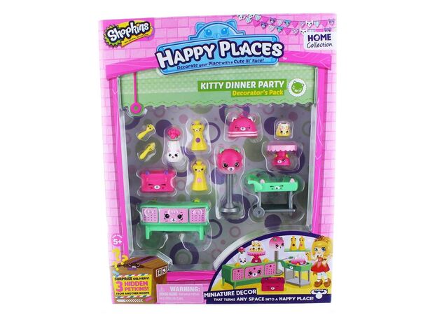 پک دکوراسیون 15 عددی شاپکینز مدل Kitty Dinner Party, image 3
