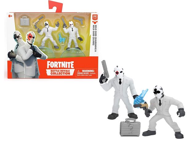 ست 2 تایی فیگورهای فورتنایت بتل رویال مدل Diamonds و Clubs, image 