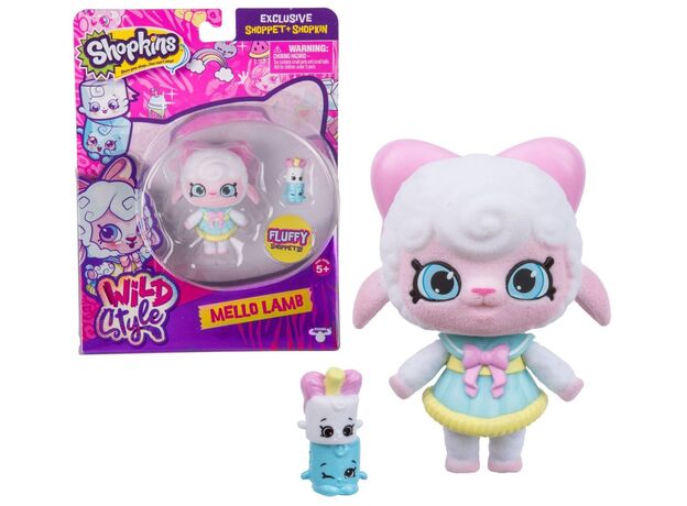 عروسک ملو لمب Shopkins سری Wild Style, تنوع: 56869-Mello Lamb, image 