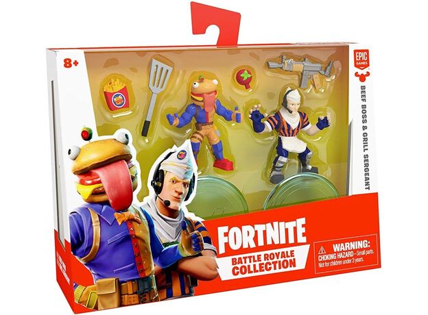 ست 2 تایی فیگورهای فورتنایت بتل رویال مدل Beef Boss و Grill Sergeant, image 8