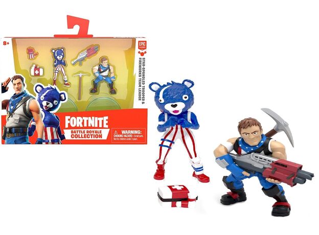 ست 2 تایی فیگورهای فورتنایت بتل رویال مدل Spangeled و Team Leader, image 