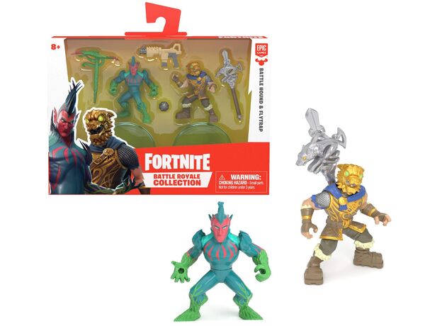 ست 2 تایی فیگورهای فورتنایت بتل رویال مدل Battle Hound و Flytrap, image 