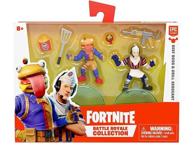 ست 2 تایی فیگورهای فورتنایت بتل رویال مدل Beef Boss و Grill Sergeant, image 9