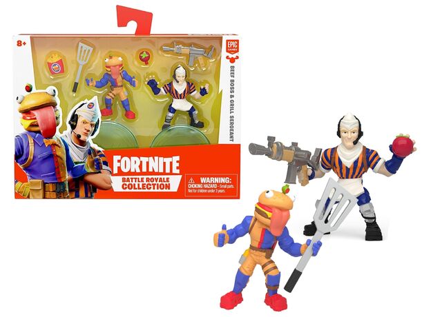 ست 2 تایی فیگورهای فورتنایت بتل رویال مدل Beef Boss و Grill Sergeant, image 