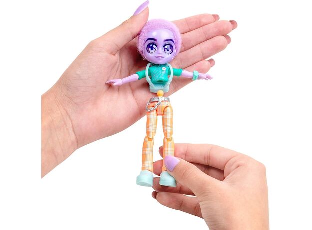 پک 2 تایی عروسک های فشن سورپرایزی Capsule Chix مدل Shimmer Surge با موهای بنفش, image 6