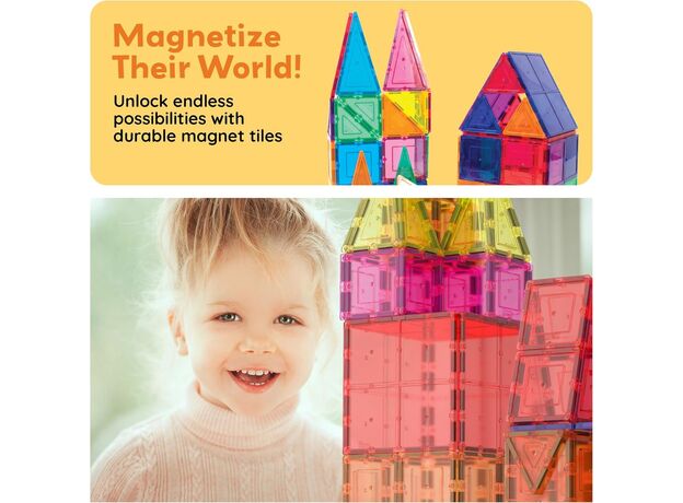 ست 60 عددی بلاک های سه بعدی مغناطیسی پیکاسو, image 4