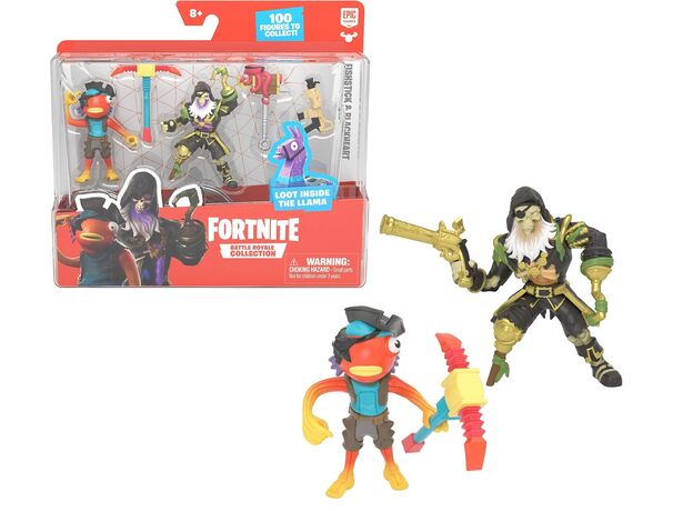 ست 2 تایی فیگورهای فورتنایت بتل رویال مدل Fishstick و Blackheart, image 